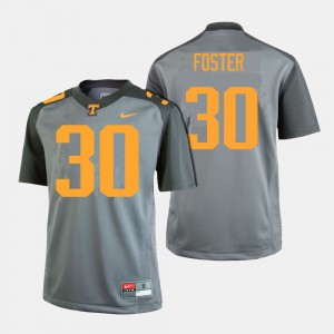 Gray College Football Holden Foster UT Jersey #30 For Men 163192-732