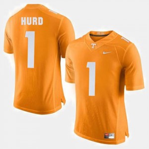 Orange #1 College Football Men's Jalen Hurd UT Jersey 671914-946