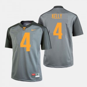 #4 Gray John Kelly UT Jersey College Football For Men 560440-504