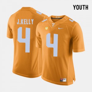 Orange College Football #4 Kids John Kelly UT Jersey 281690-212