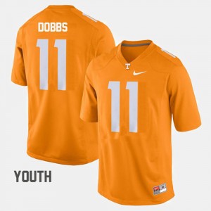 College Football Youth Orange Joshua Dobbs UT Jersey #11 439218-349