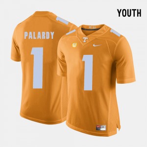 Kids College Football Orange #1 Michael Palardy UT Jersey 287418-256