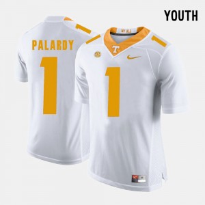 Michael Palardy UT Jersey #1 College Football Kids White 359171-781
