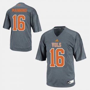 College Football Peyton Manning UT Jersey #16 For Men Gray 819189-727
