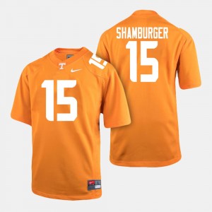 #15 Shawn Shamburger UT Jersey Mens Orange College Football 150164-886