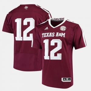 Maroon 2017 Special Games #12 For Men's Texas A&M Jersey 666704-391