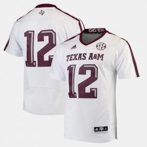 2017 Special Games Texas A&M Jersey For Men #12 White 767791-318
