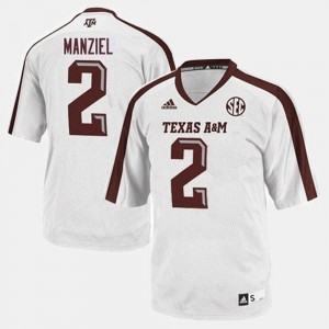 Johnny Manziel Texas A&M Jersey Mens College Football White #2 138837-479