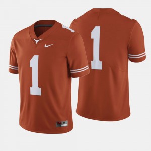 Texas Jersey Orange #1 College Football For Men 399081-163