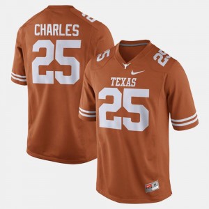 Orange Jamaal Charles Texas Jersey Mens Alumni Football Game #25 276578-310