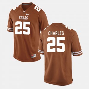 Burnt Orange College Football For Men #25 Jamaal Charles Texas Jersey 281076-614