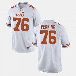 College Football White Men's Kent Perkins Texas Jersey #76 395020-343
