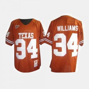 Orange College Football Mens #34 Ricky Williams Texas Jersey 708437-640