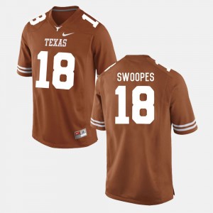 #18 College Football For Men Tyrone Swoopes Texas Jersey Burnt Orange 538765-175