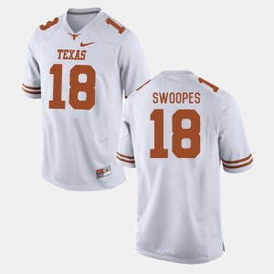 Men College Football Tyrone Swoopes Texas Jersey White #18 318159-497