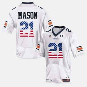 Tre Mason Auburn Jersey Men US Flag Fashion White #21 904845-573