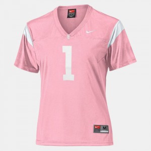 College Football Womens USC Jersey #1 Pink 489054-597