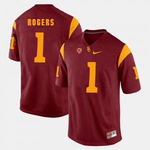 Darreus Rogers USC Jersey Red For Men Pac-12 Game #1 506076-187