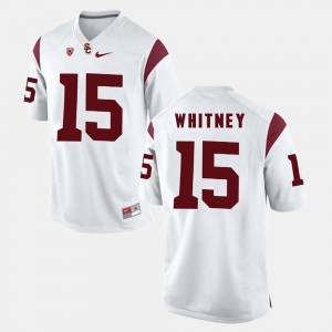 White For Men's Isaac Whitney USC Jersey #15 Pac-12 Game 715631-909