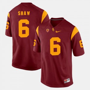 #6 Mens Red Josh Shaw USC Jersey Pac-12 Game 340338-912