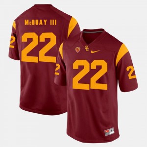 #22 Pac-12 Game Red Leon McQuay III USC Jersey For Men 553214-947