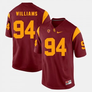 Pac-12 Game Leonard Williams USC Jersey #94 Red For Men's 298436-718