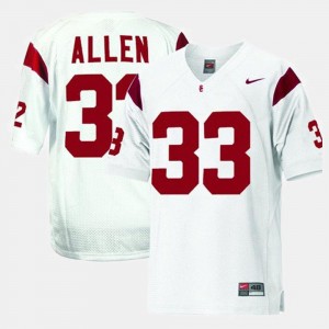 Marcus Allen USC Jersey College Football White #33 For Men 991078-304