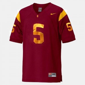 Men's College Football Reggie Bush USC Jersey #5 Red 564998-812