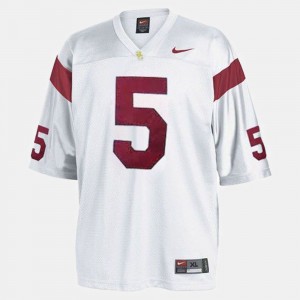 Reggie Bush USC Jersey For Men College Football #5 White 532670-714