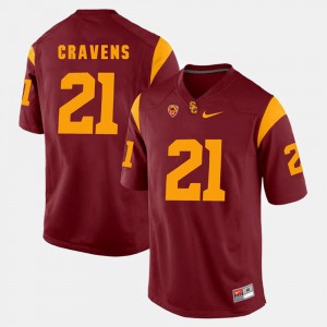 #21 Pac-12 Game Mens Su'a Cravens USC Jersey Red 938935-794