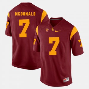 #7 T.J. McDonald USC Jersey Red Mens Pac-12 Game 240375-298
