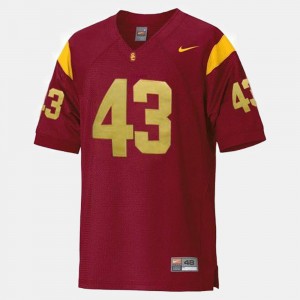 College Football Youth(Kids) Troy Polamalu USC Jersey #43 Red 608617-353