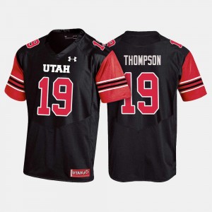 College Football Bryan Thompson Utah Jersey Black For Men #19 154672-537