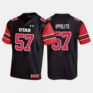 For Men's College Football #57 Cody Ippolito Utah Jersey Black 782311-823