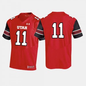 Red College Football Mens Utah Jersey #11 432643-209