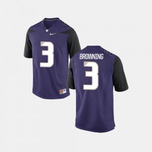College Football Mens Jake Browning Washington Jersey Purple #3 357673-975