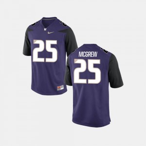 #25 Sean McGrew Washington Jersey Mens Purple College Football 916712-253