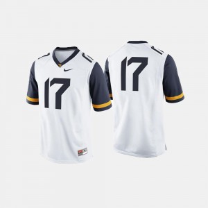 White WVU Jersey For Men College Football #17 754039-238