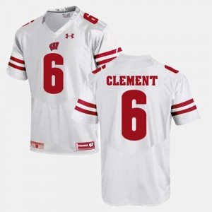 White Alumni Football Game Corey Clement Wisconsin Jersey #6 Mens 750828-829
