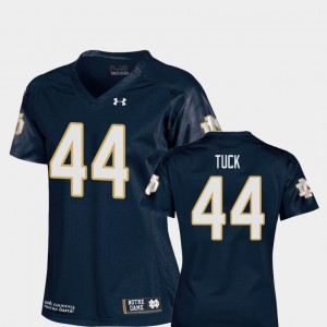 Justin Tuck Notre Dame Jersey #44 For Women's College Football Navy Replica 987454-290