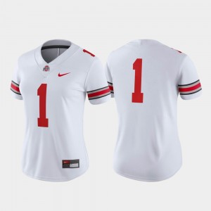 OSU Jersey College Football Womens #1 Game White 968000-834