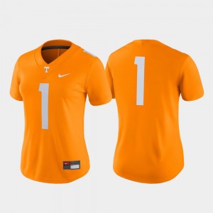Women's #1 Tennessee Orange Game College Football UT Jersey 128810-386