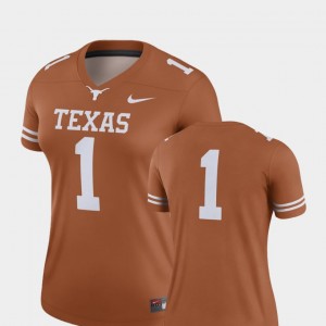College Football #1 Finished Replica Texas Orange For Women's Texas Jersey 513473-373