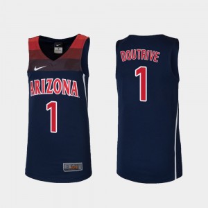 Replica Navy College Basketball #1 Devonaire Doutrive Arizona Jersey For Kids 654539-436