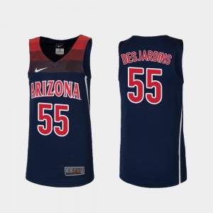 College Basketball Jake DesJardins Arizona Jersey Youth(Kids) #55 Replica Navy 331327-807