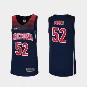 #52 College Basketball Navy Kory Jones Arizona Jersey Replica Youth 139046-379