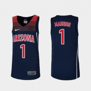 For Kids #1 Replica Navy College Basketball Nico Mannion Arizona Jersey 899202-938
