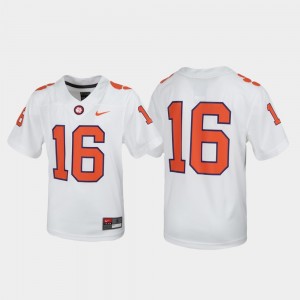 Clemson Jersey Untouchable For Kids #16 White Football 564831-619