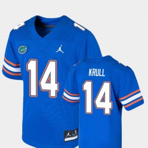 Royal Lucas Krull Gators Jersey College Football #14 Youth(Kids) Game 792599-819