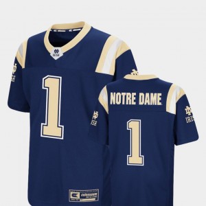 Colosseum #1 Notre Dame Jersey Youth(Kids) Foos-Ball Football Navy 845725-928